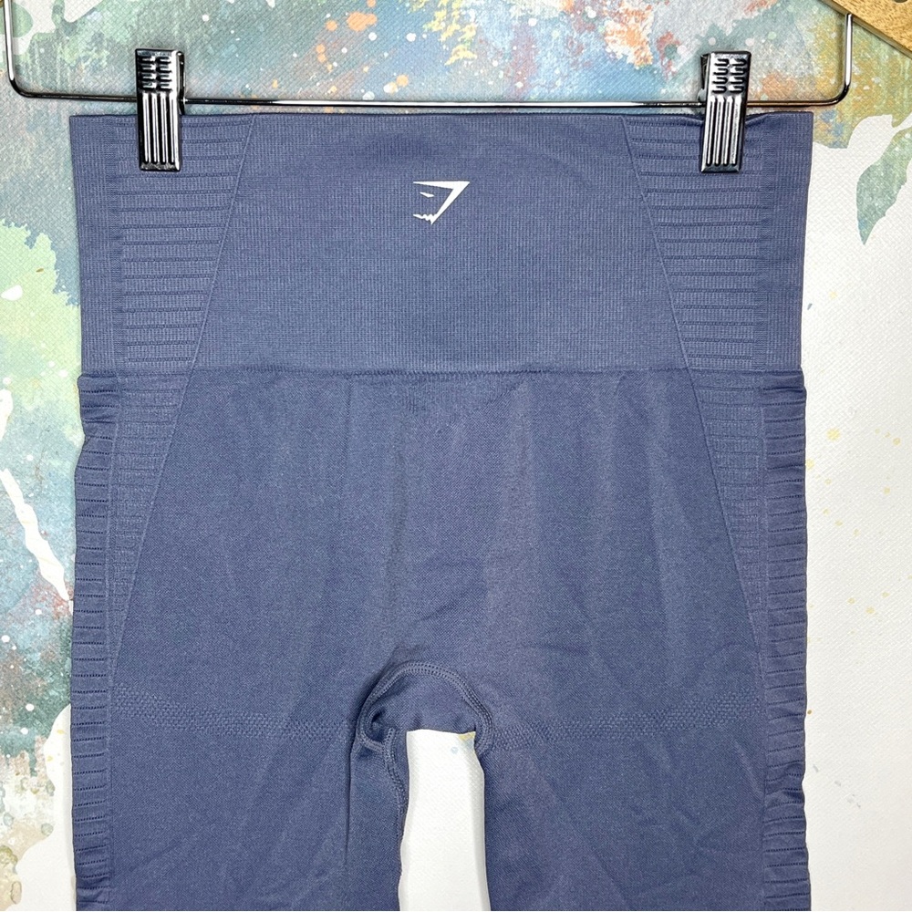 Gymshark Leggings Size XS High Waisted Energy Seamless Holes Cutouts Purple - Picture 5 of 9